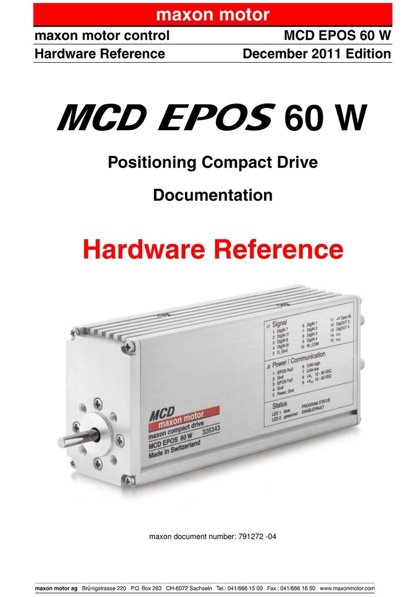 maxon motor MCD EPOS 60 W Hardware reference