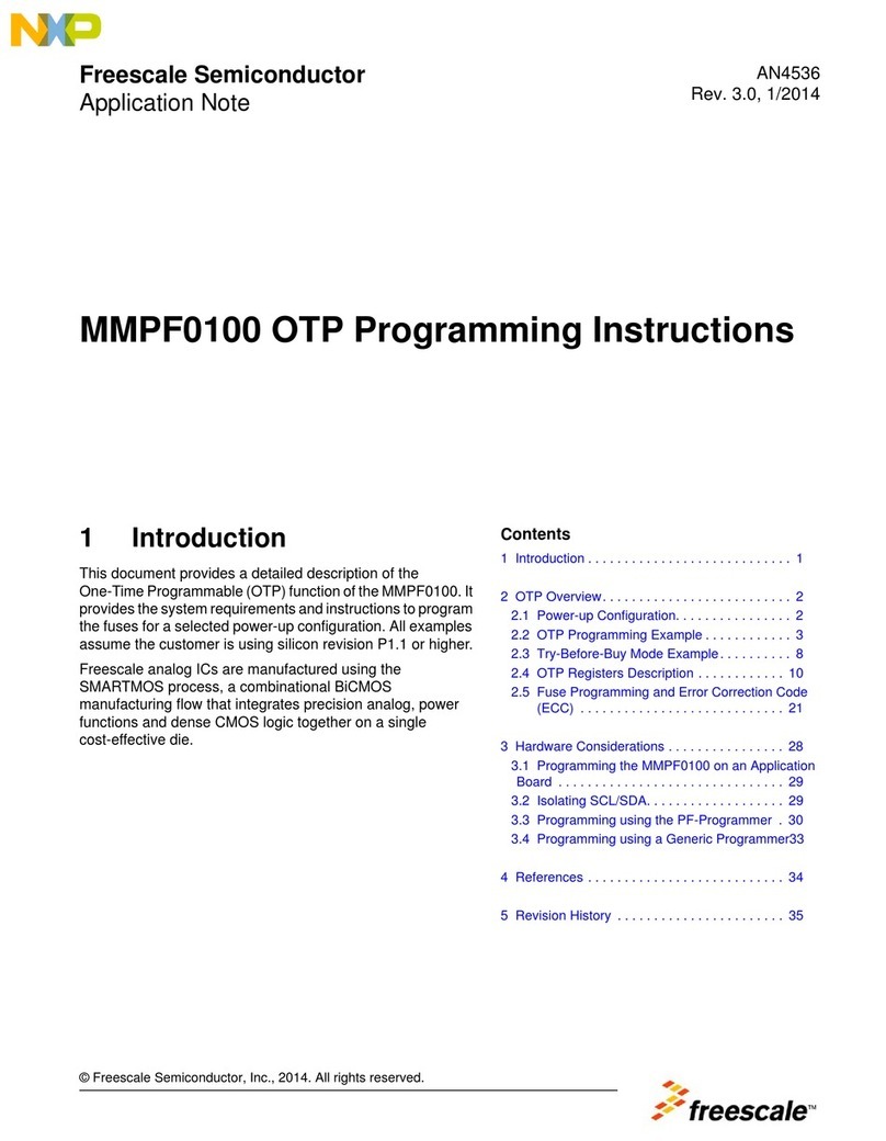 NXP Semiconductors MMPF0100 Programming instructions
