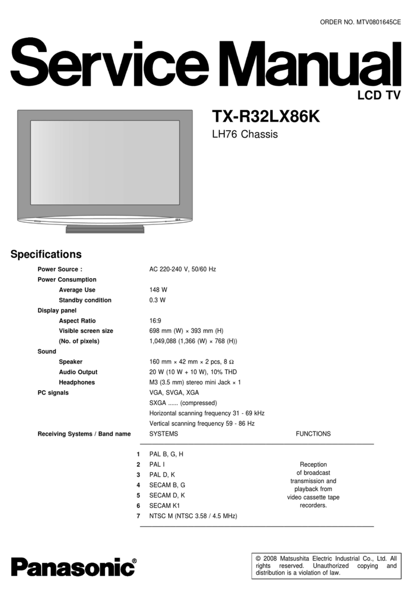 Panasonic TX-R32LX86K User manual