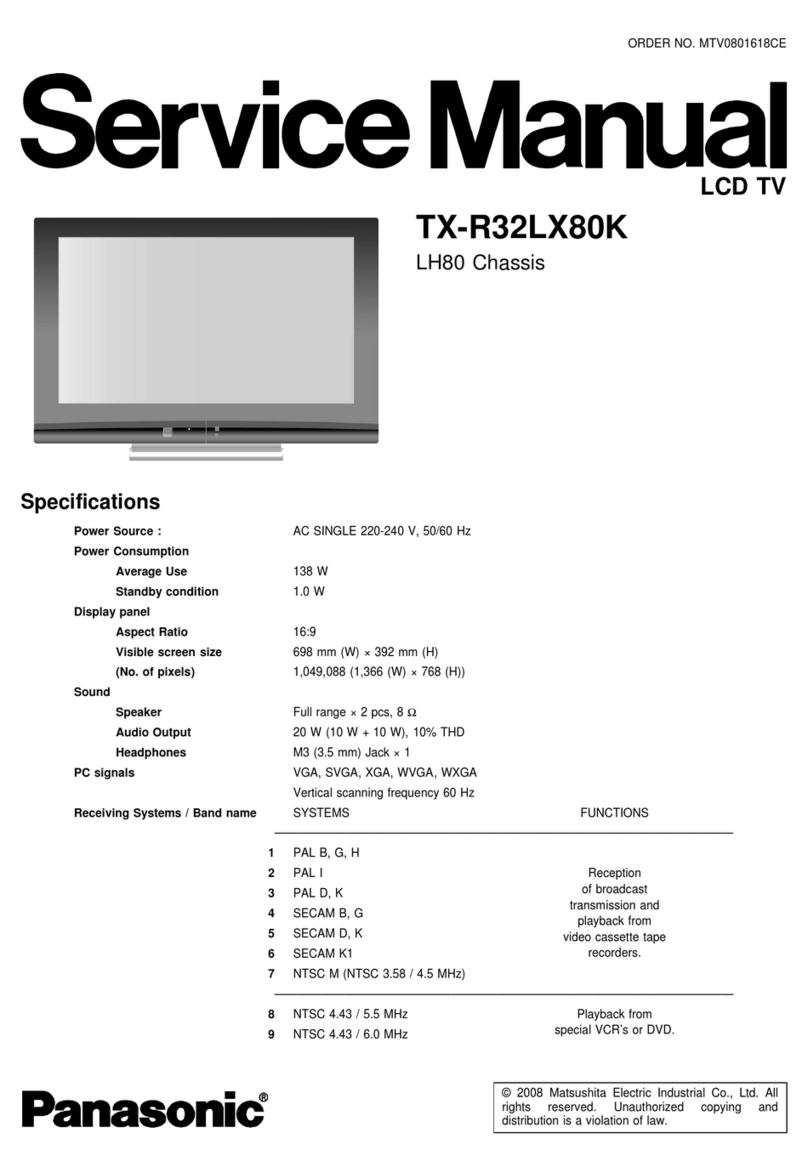 Panasonic TX-R32LX80K User manual