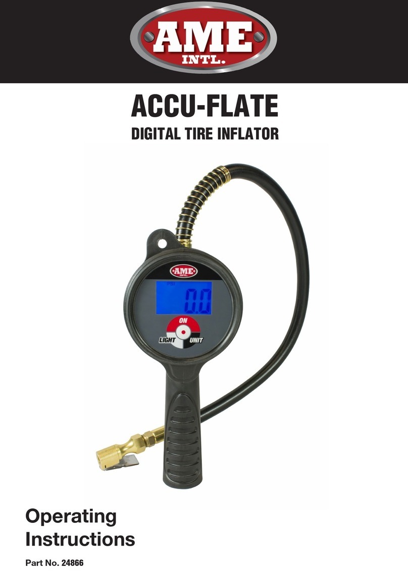 AME Intl. ACCU-FLATE 24866 operating instructions