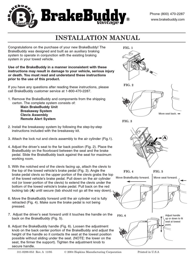 BrakeBuddy Vantage installation manual
