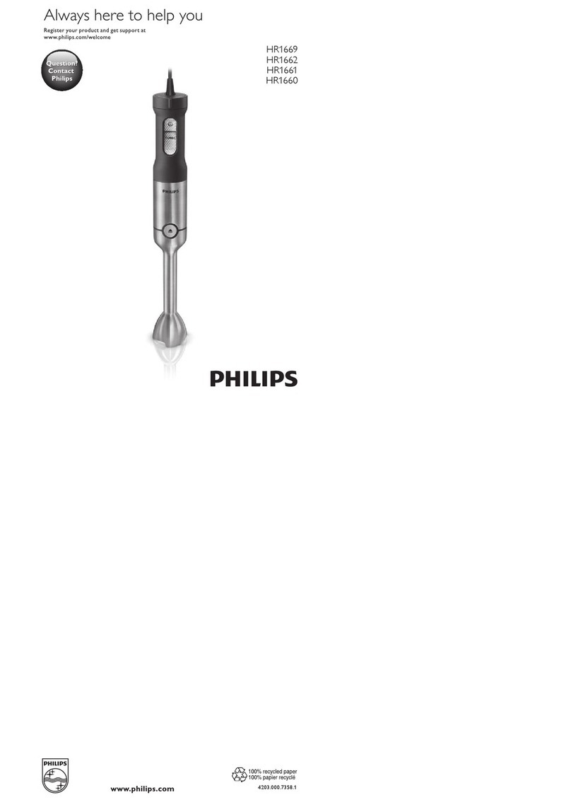 Philips HR1669 User manual