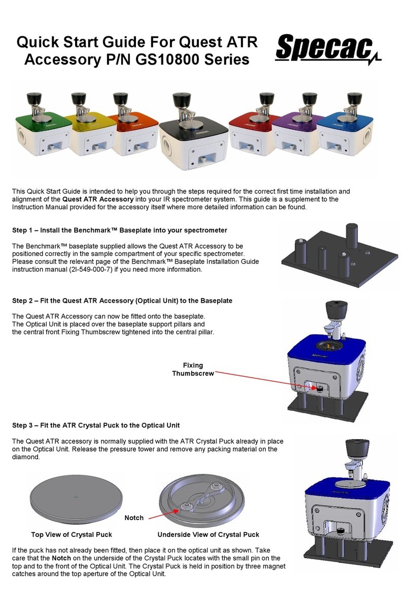 Specac Quest ATR GS10800 Series quick start guide