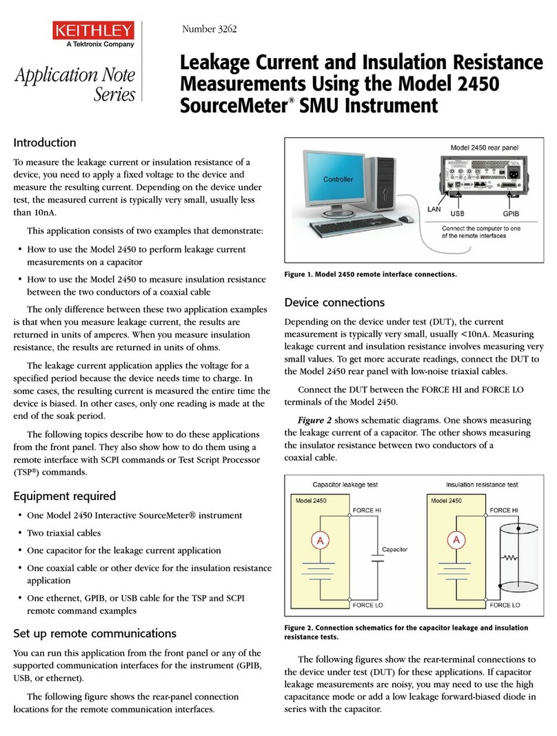Keithley Interactive SourceMeter 2450 Application note