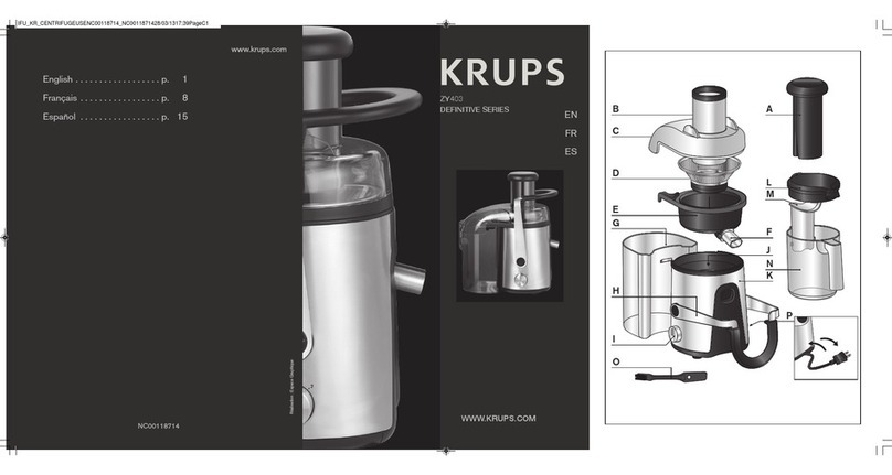 Krups ZY403 User manual