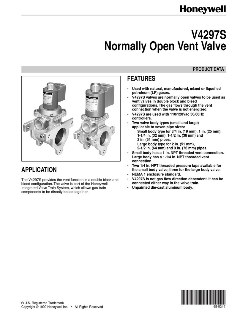 Honeywell V4297S Operation manual
