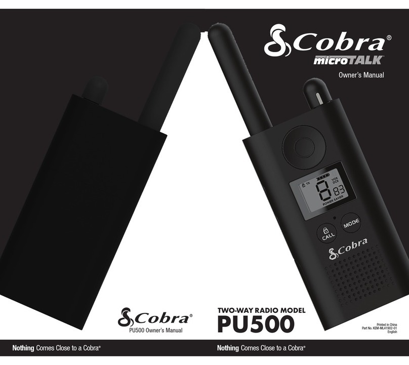 Cobra microTALK PU500 User manual