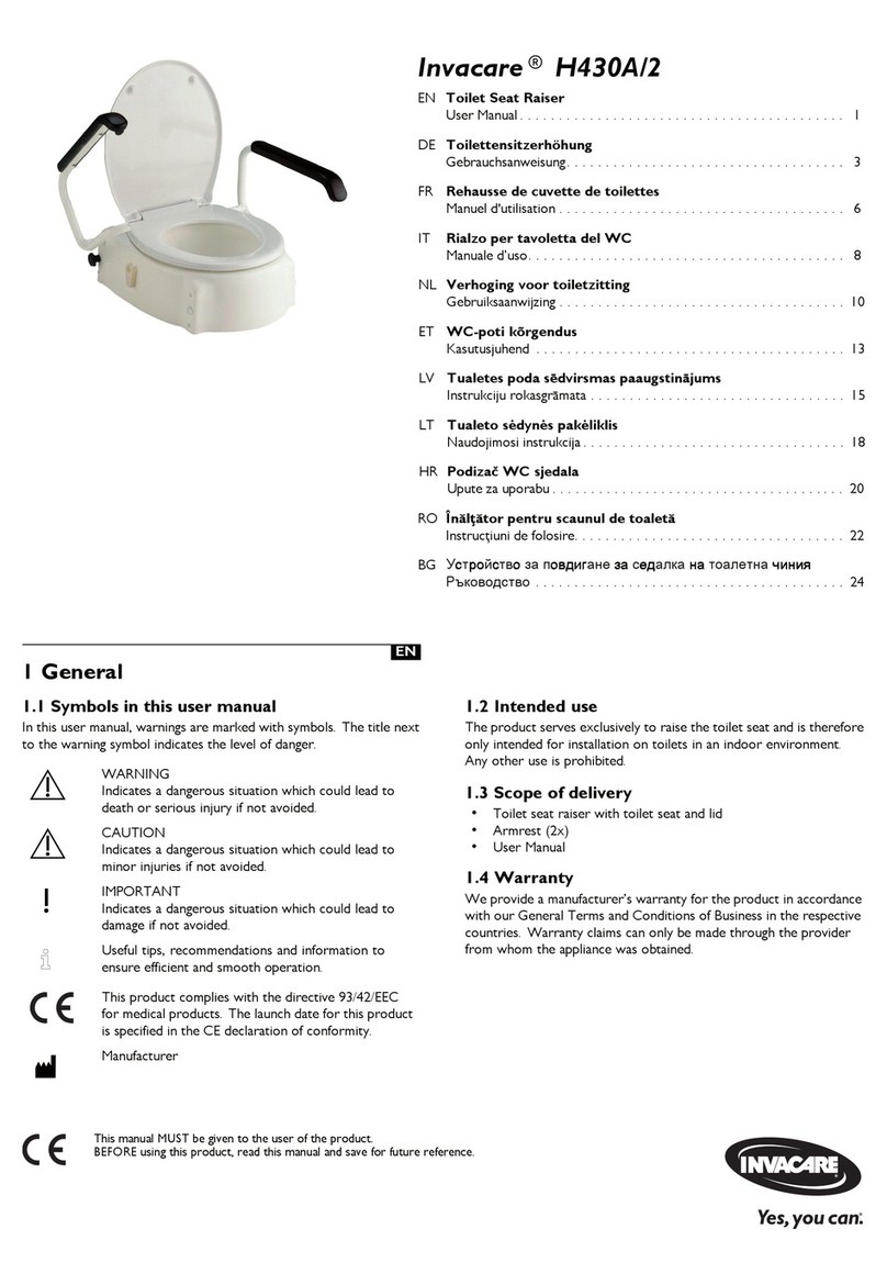 Invacare H430A/2 User manual