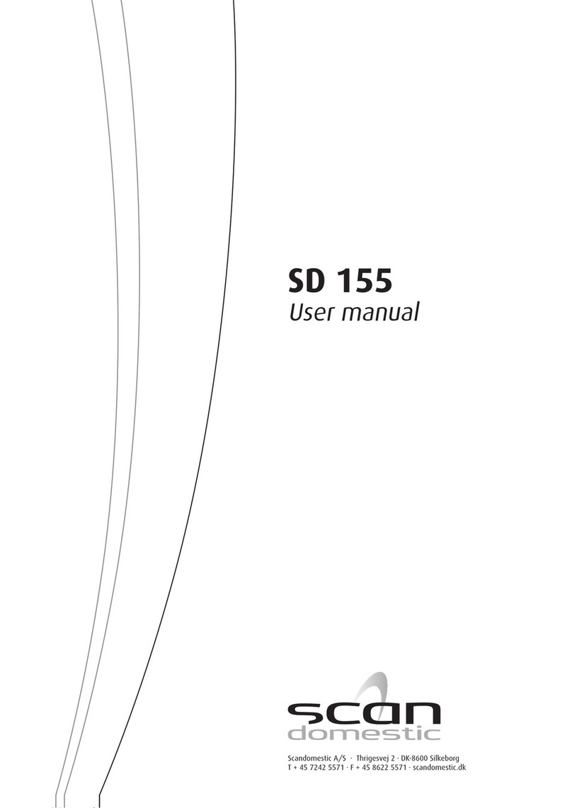 Scandomestic SD 155 User manual
