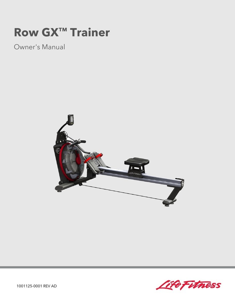 Life Fitness Row GX owner's manual