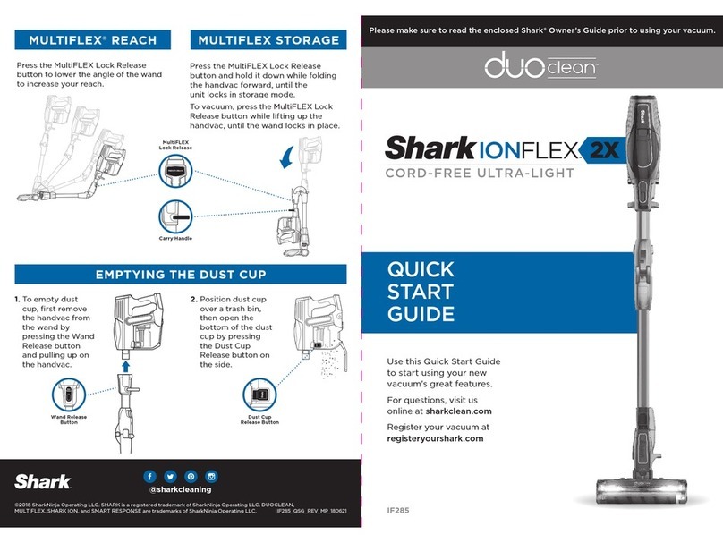Shark IONFlex 2X DuoClean IF285 quick start guide