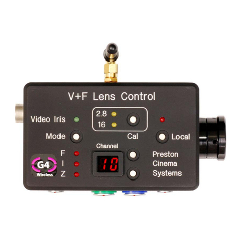 Preston Cinema Systems V+F Lens Control manual Preston Cinema Systems V+F Lens Control manual