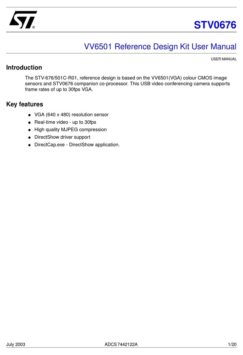 STMicroelectronics STV0676 user manual STMicroelectronics STV0676 user manual