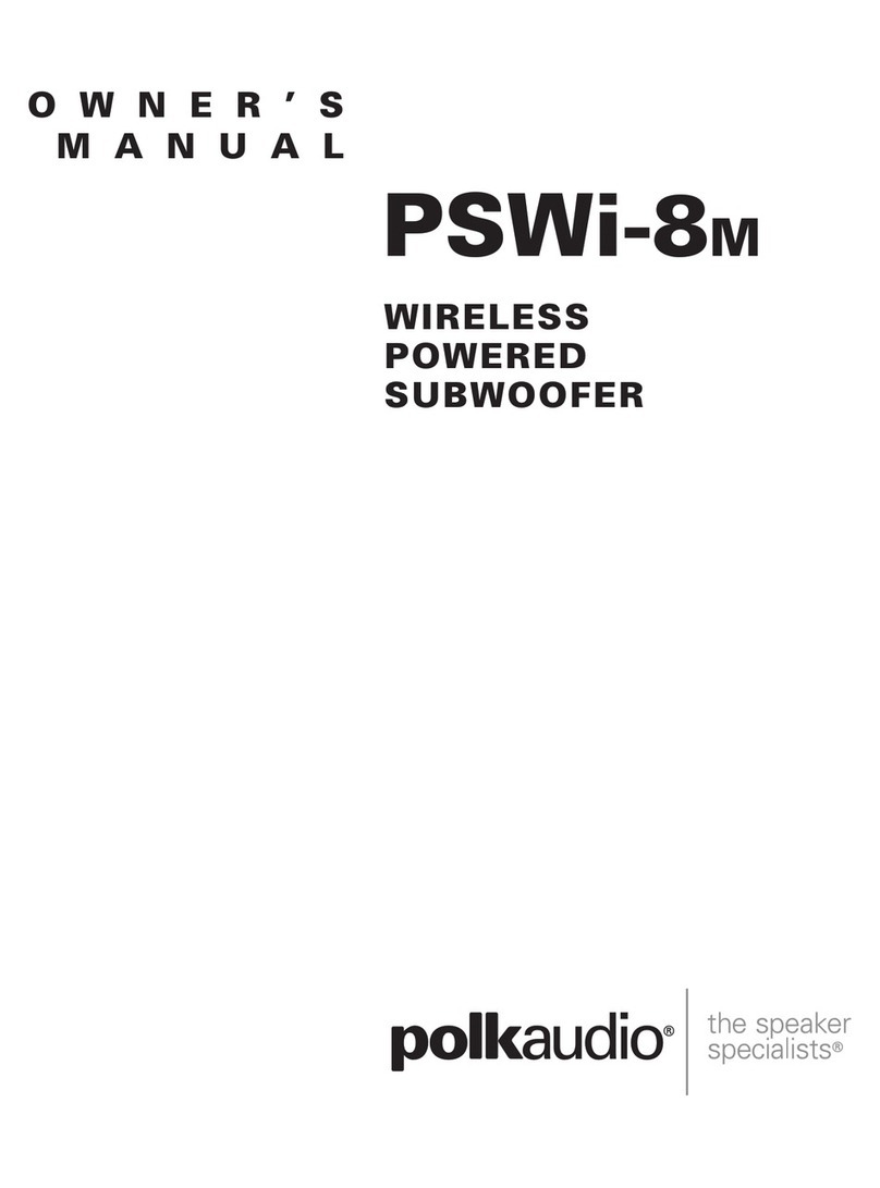 Polk Audio PSWi-8M owner's manual