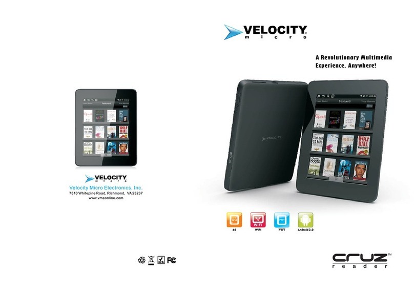 Velocity Cruz R101 User manual