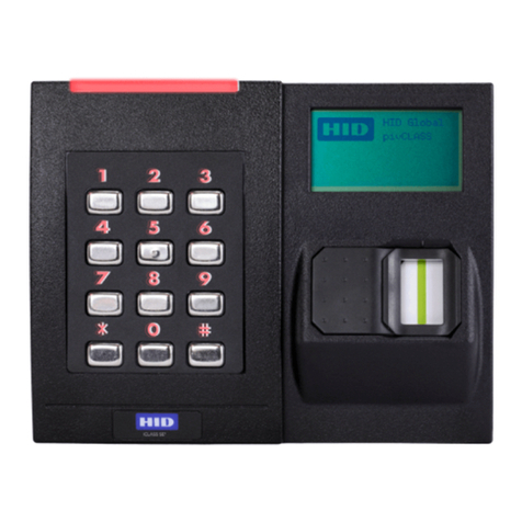 HID iCLASS SE Biometric Reader User manual
