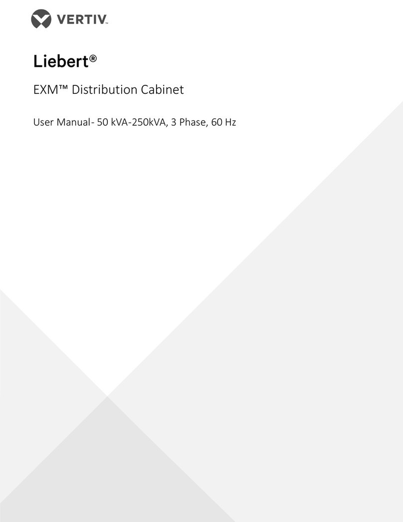 Liebert EXM Distribution Cabinet user manual