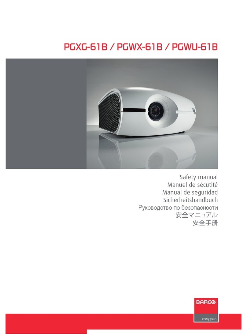 Barco PGXG-61B User guide