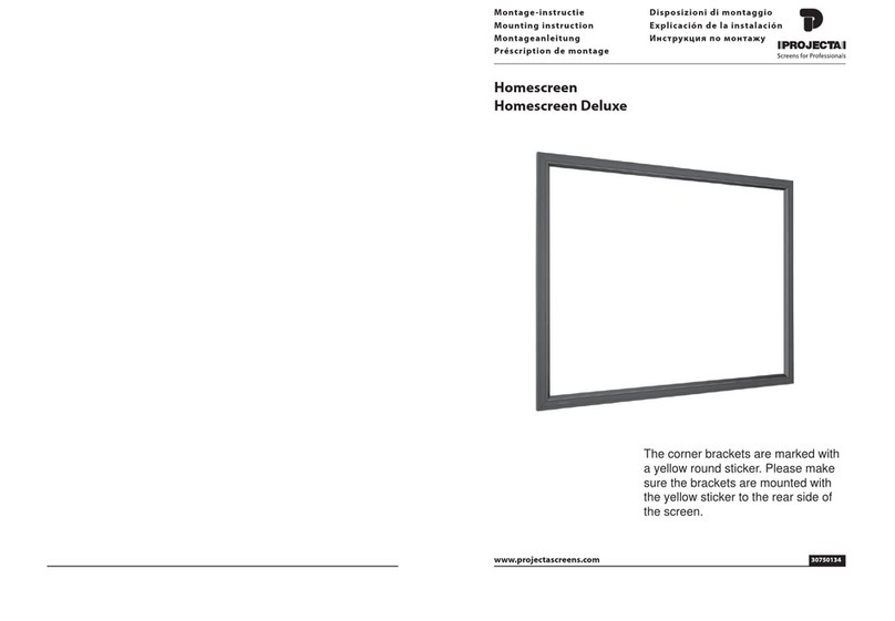 Projecta Homescreen Mounting instruction