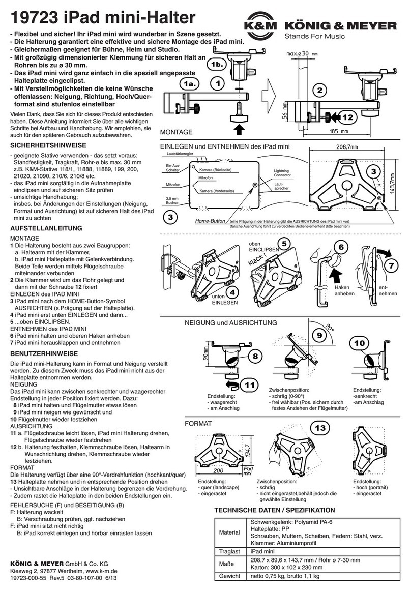 Konig & Meyer 19723 Manual