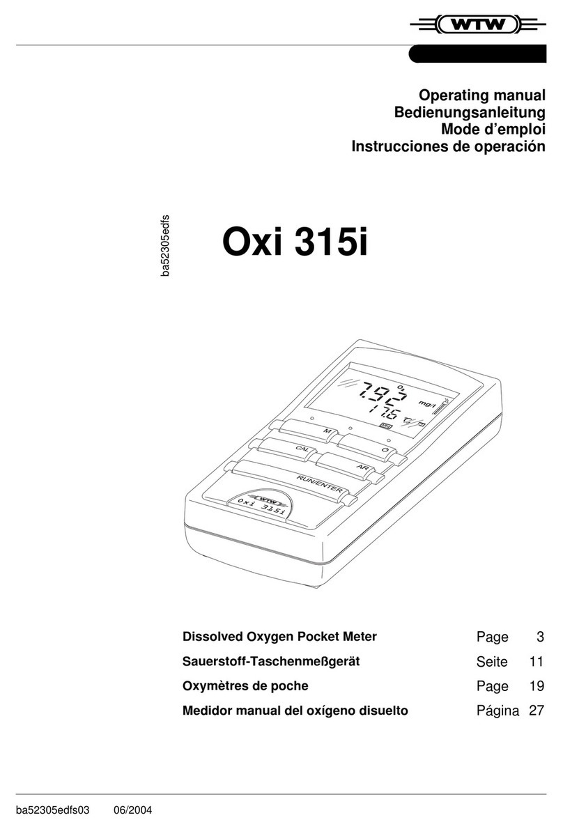 wtw Oxi 315i operating manual