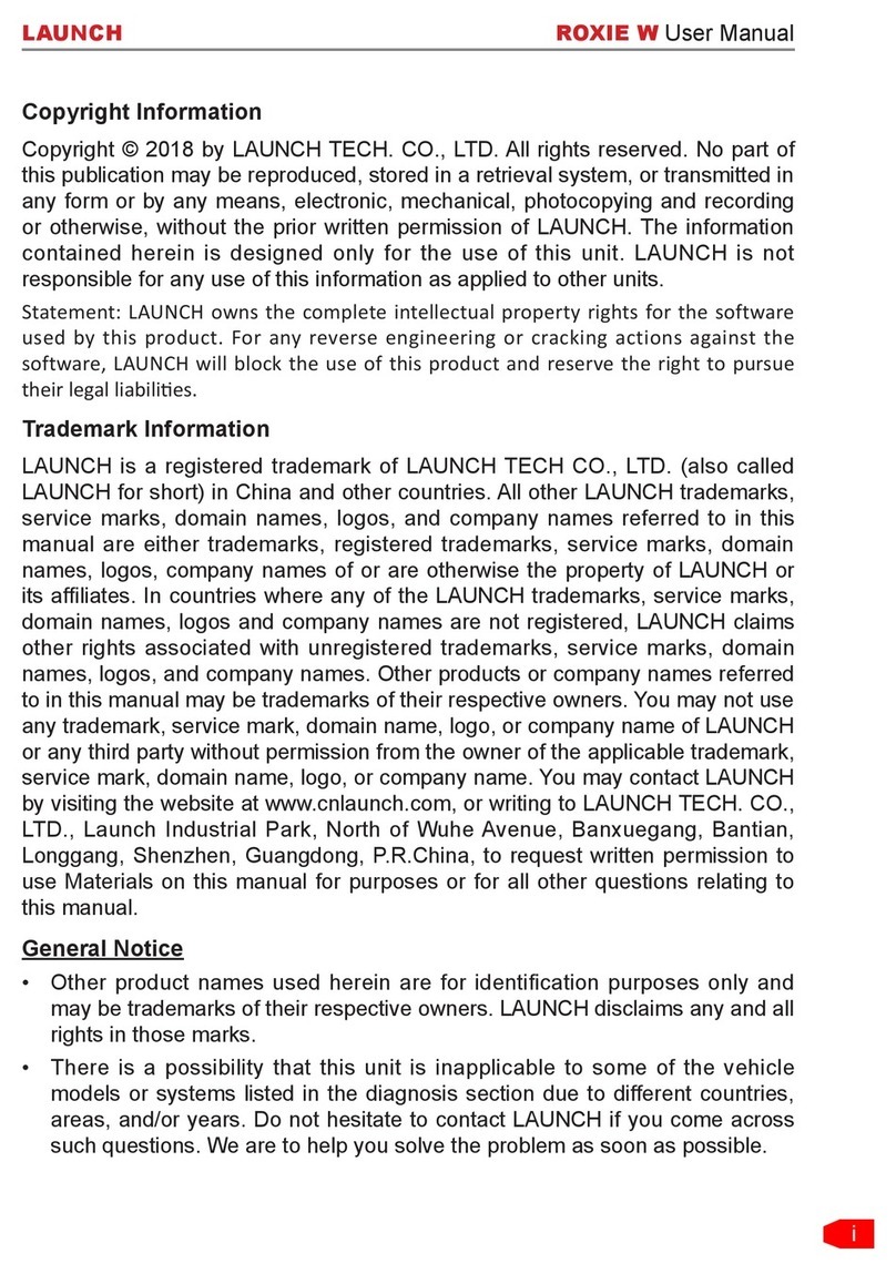 Launch ROXIE W User manual