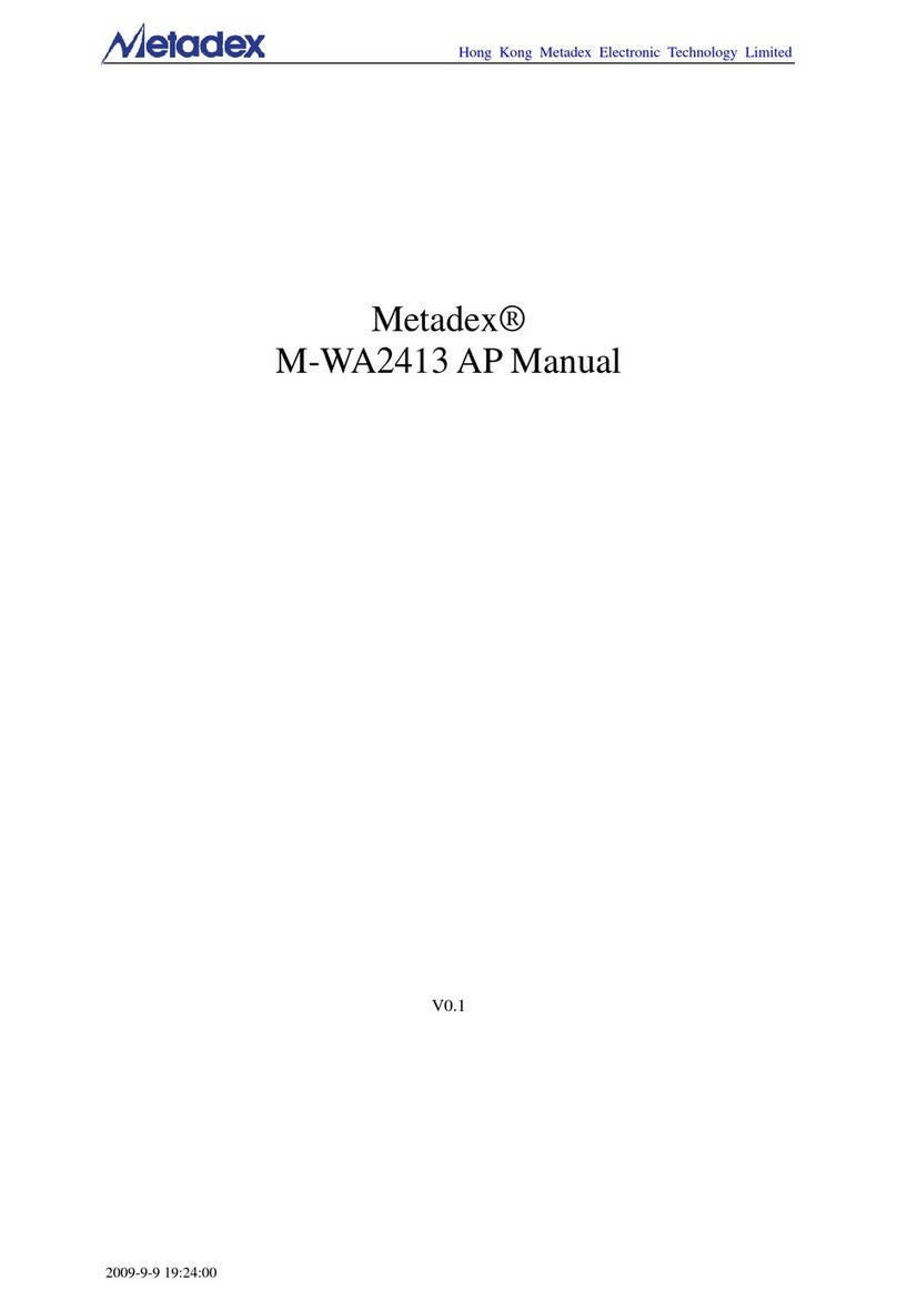 Metadex M-WA2413 AP manual