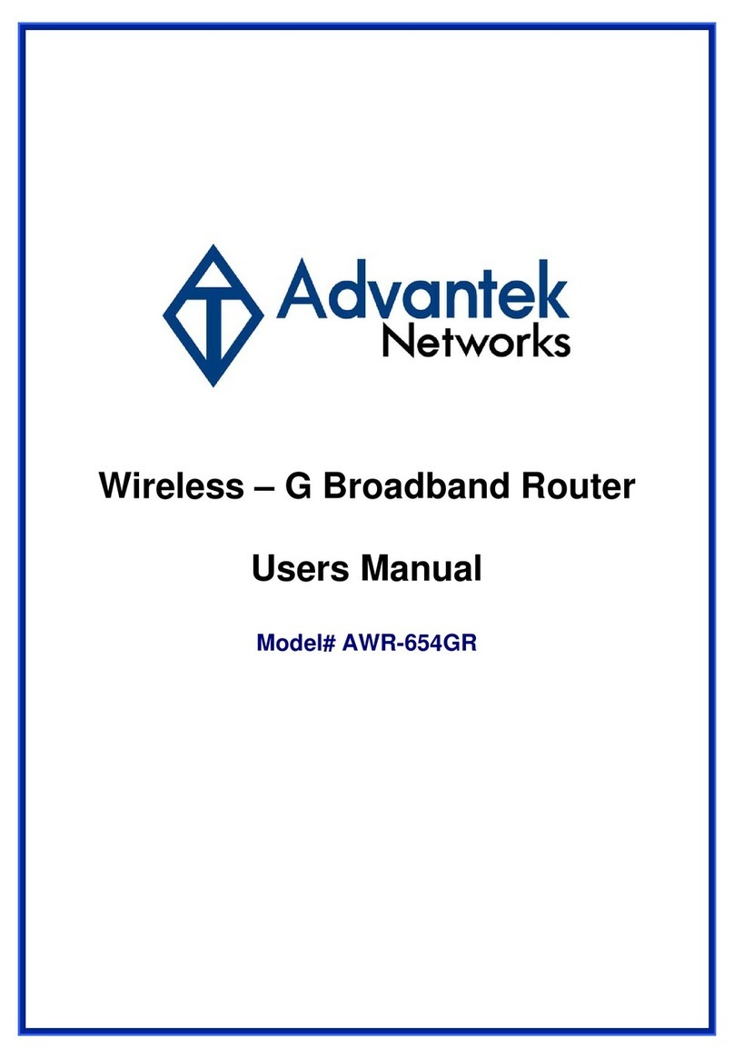 Advantek Networks AWR-654GR User manual