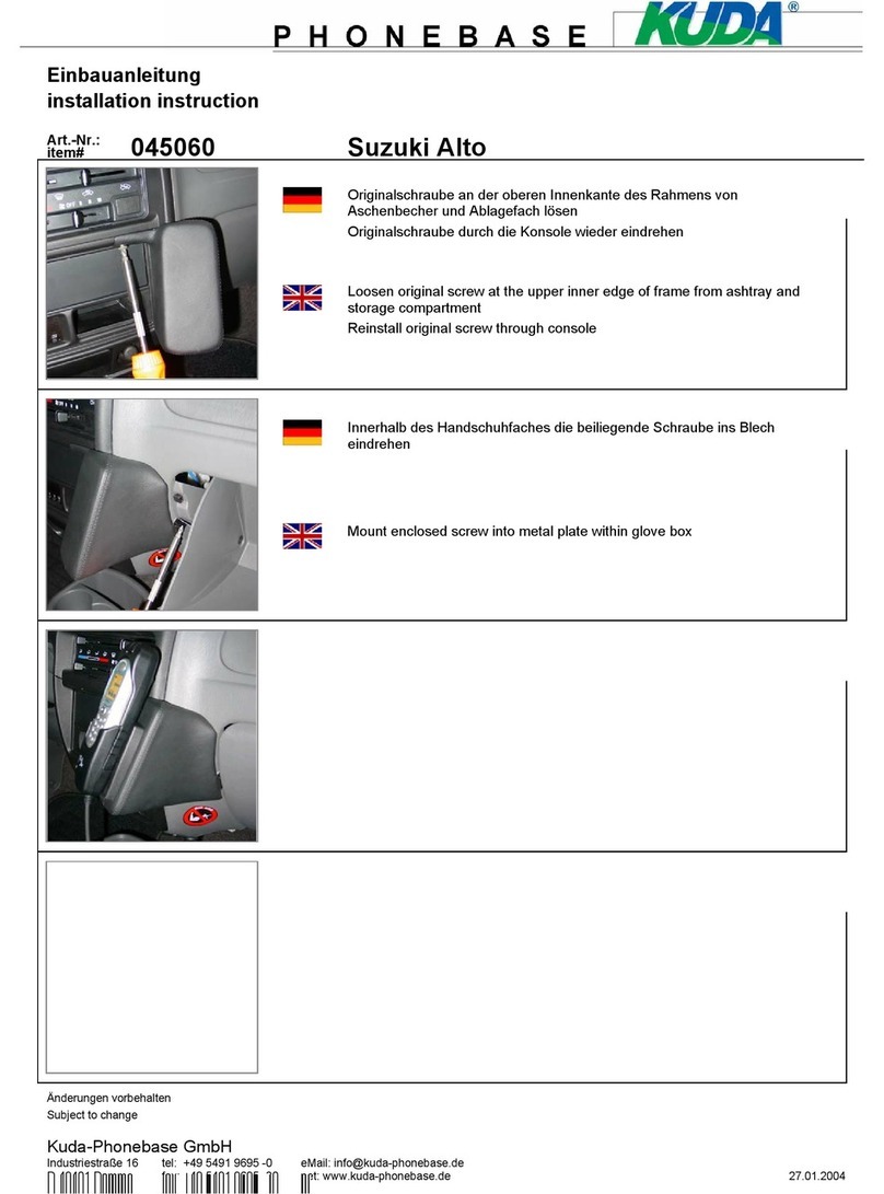 Kuda 045060 Installation instruction