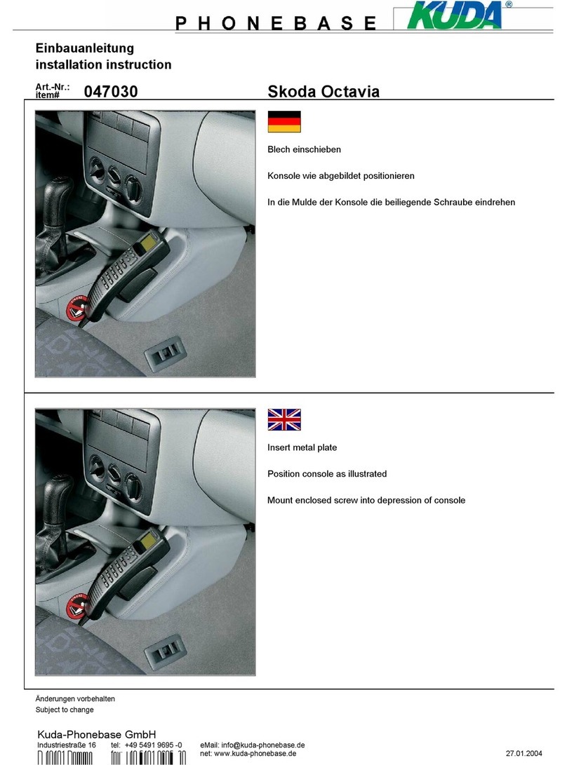 Kuda 047030 Installation instruction