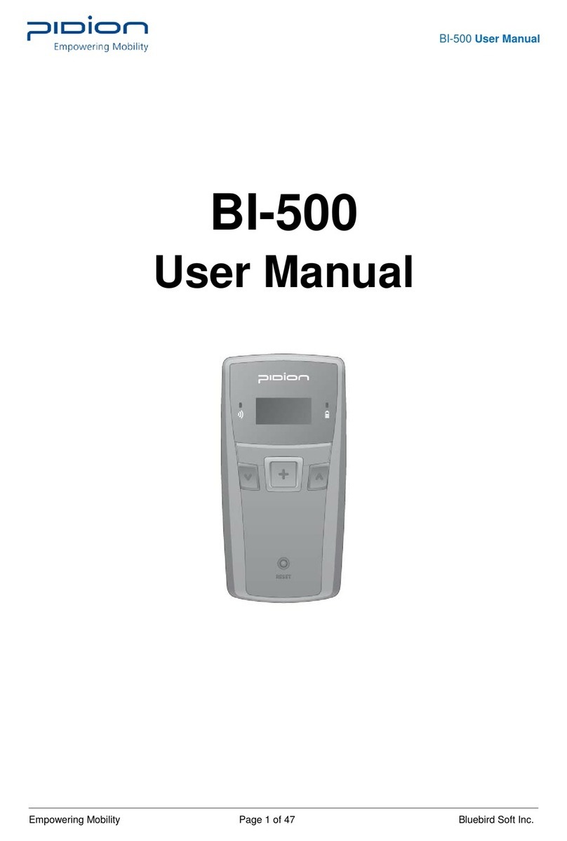 Pidion BI-500 User manual