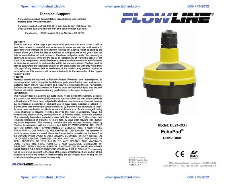 FlowLine EchoPod DL24 Series quick start