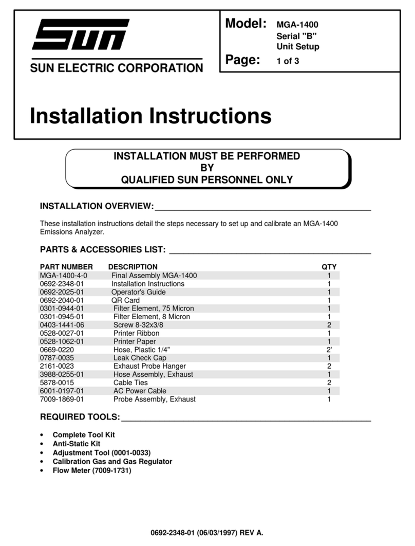 Sun Microsystems MGA-1400 installation instructions