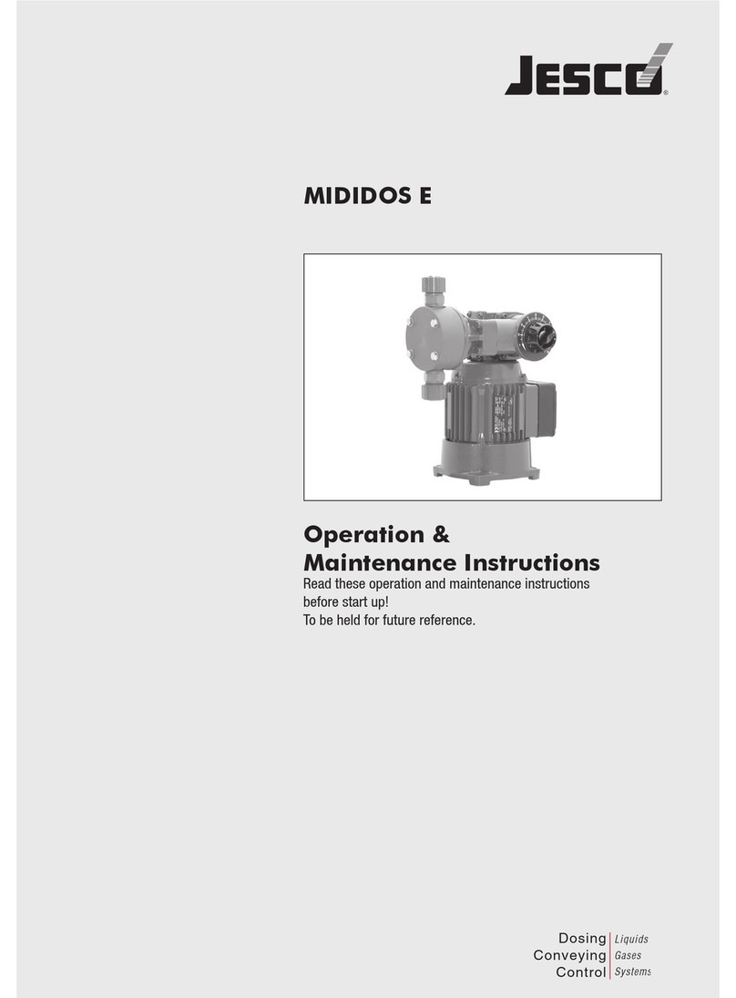 Jesco MIDIDOS E Operation & maintenance instructions