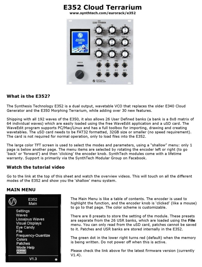 Synthesis Technology E352 Cloud Terrarium User