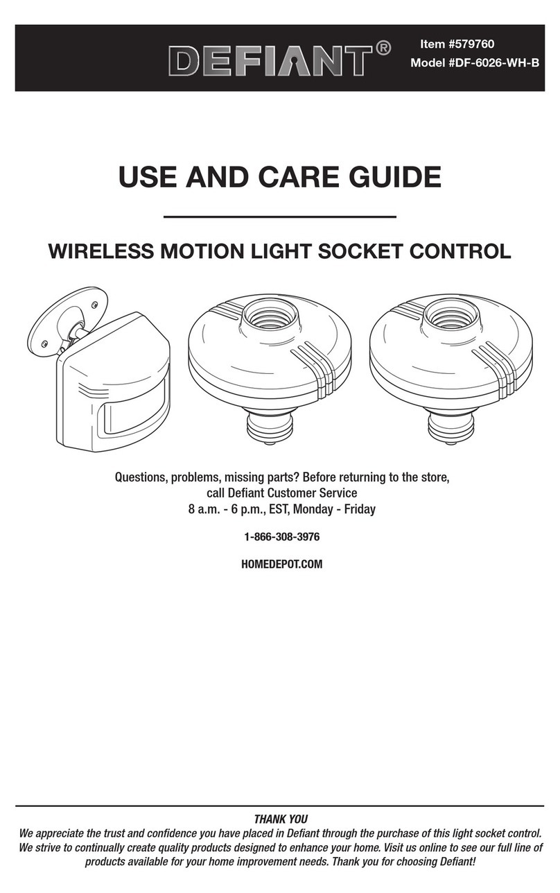 Defiant DF-6026-WH-B Use and care guide