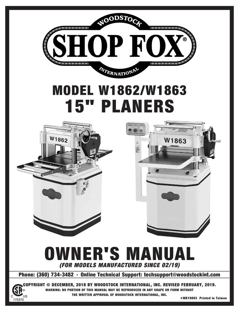 Woodstock W1862 owner's manual