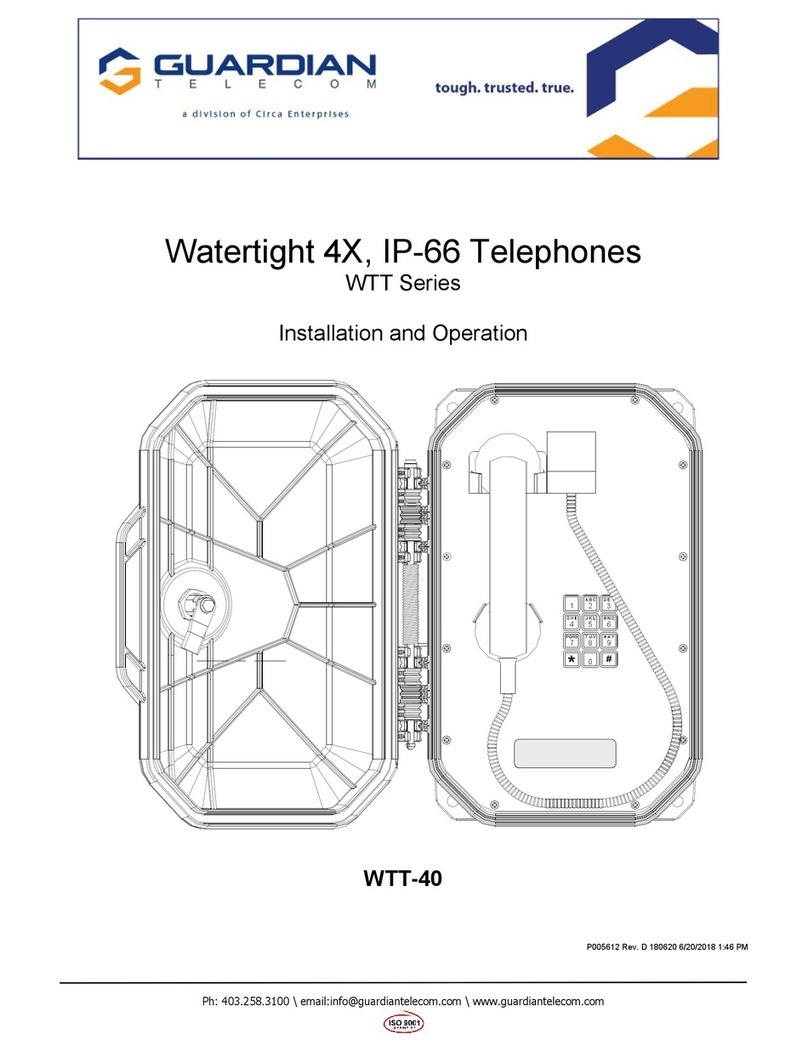 Guardian Telecom WTT-40 Installation and operation