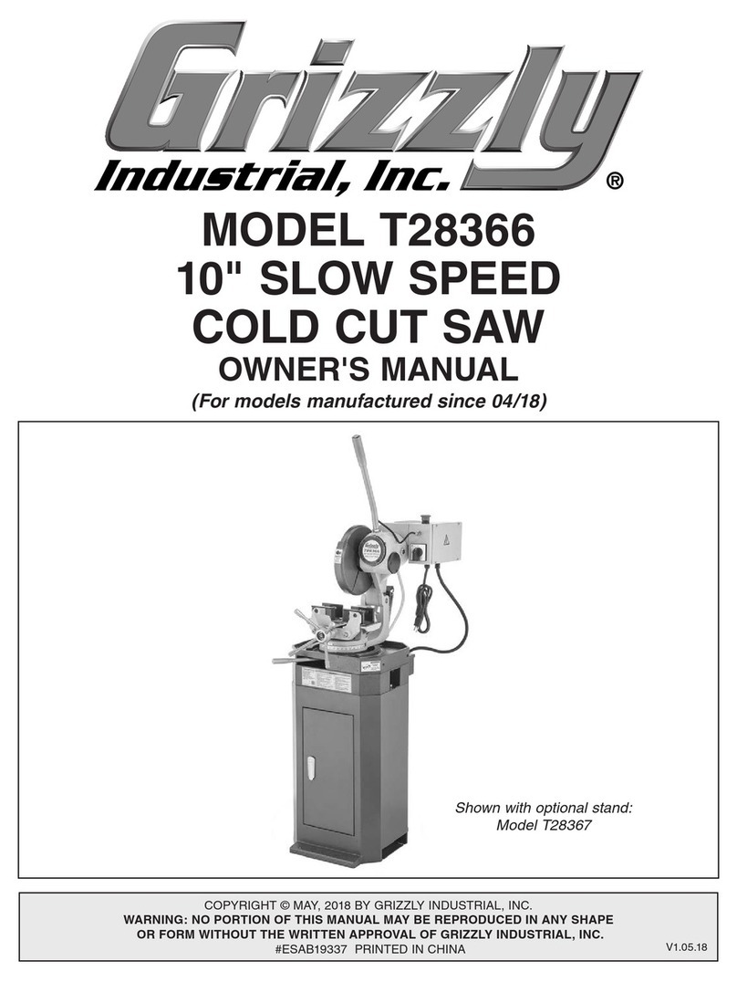 Grizzly T28366 User manual