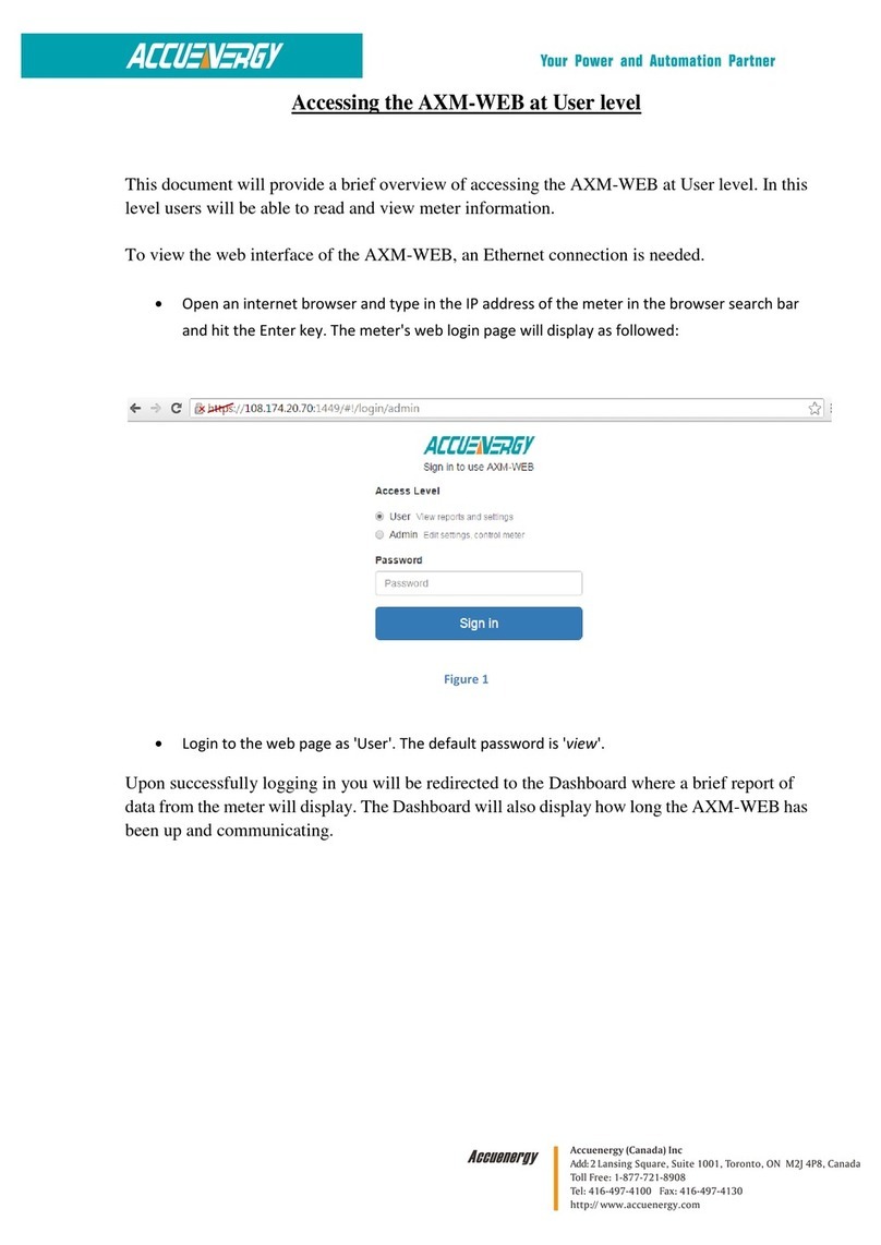 AccuEnergy AXM-WEB Brief overview