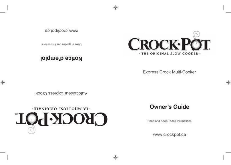 Crock-Pot SCCPPC600-V1 owner's guide