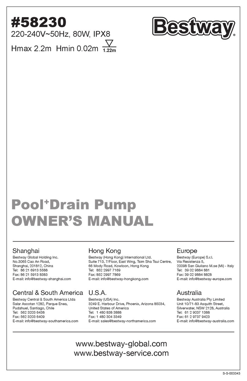 Bestway 58230 owner's manual