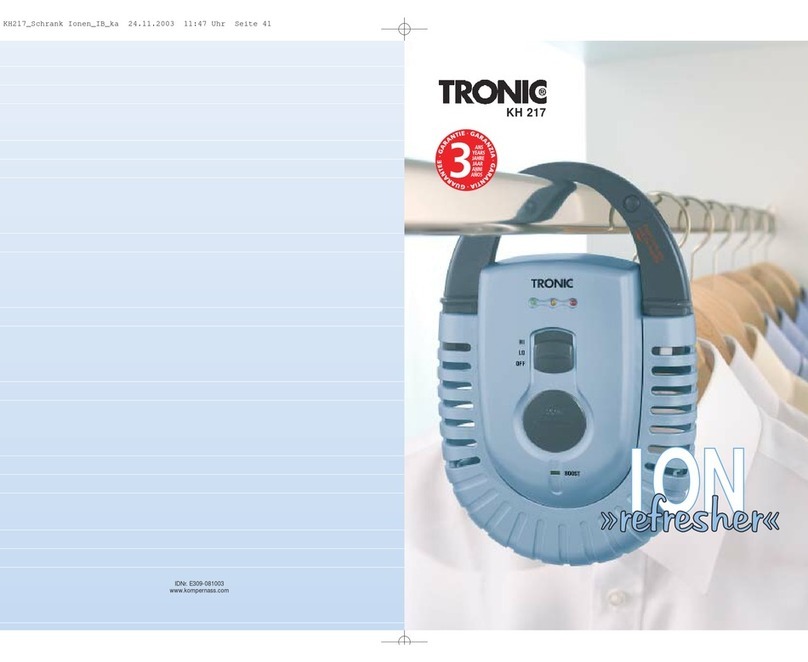 Tronic ION Refresher KH 217 instructions Tronic ION Refresher KH 217 instructions