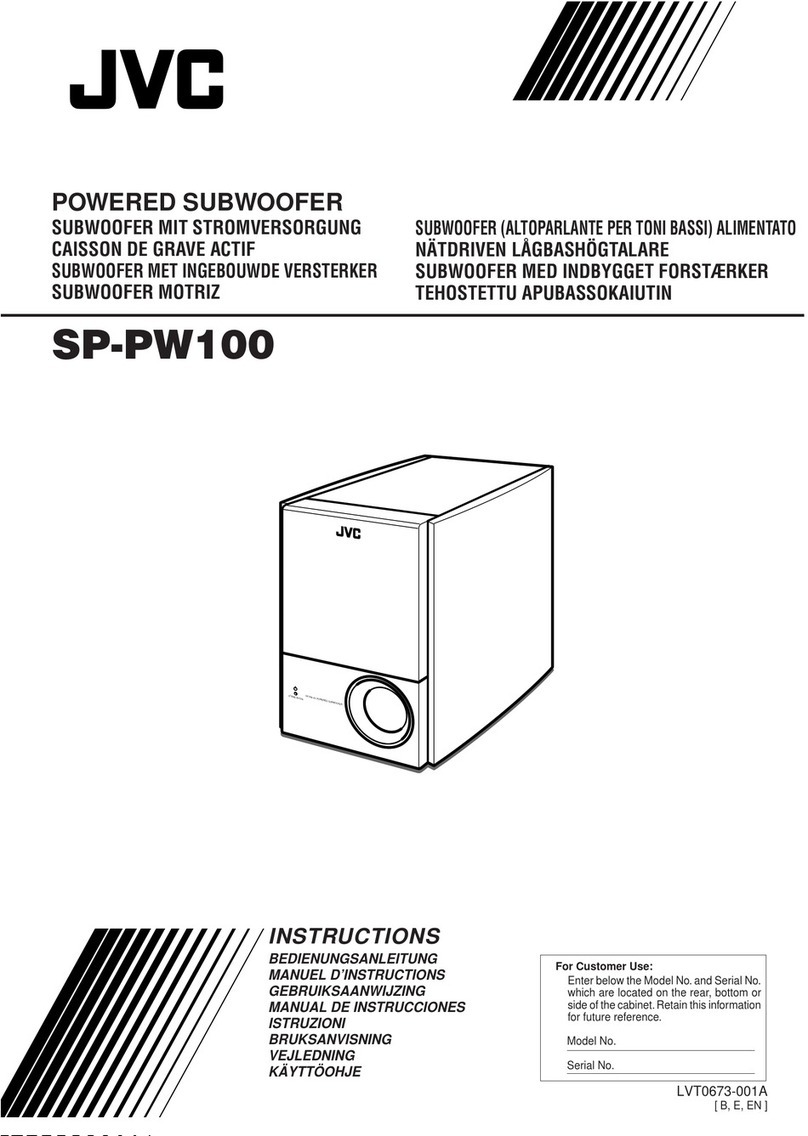 JVC SP-PW100 User manual