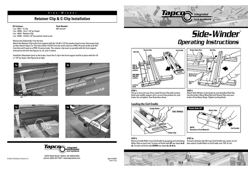 Tapco Side-Winder User manual