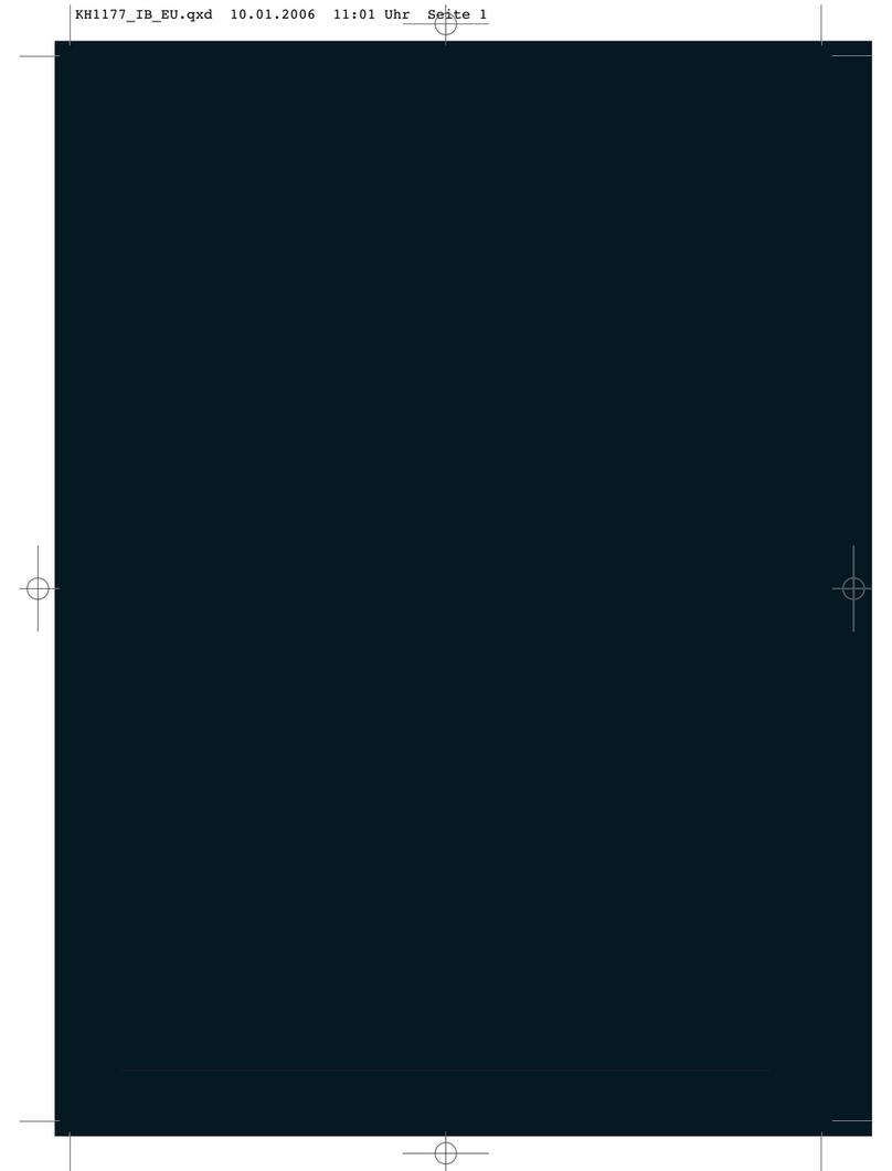 Kompernass Bifinett Edition KH 1177 operating instructions