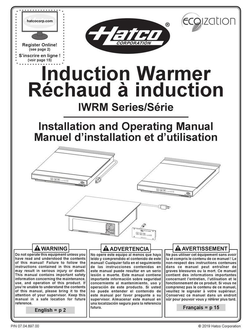 Hatco IWRM Series User manual