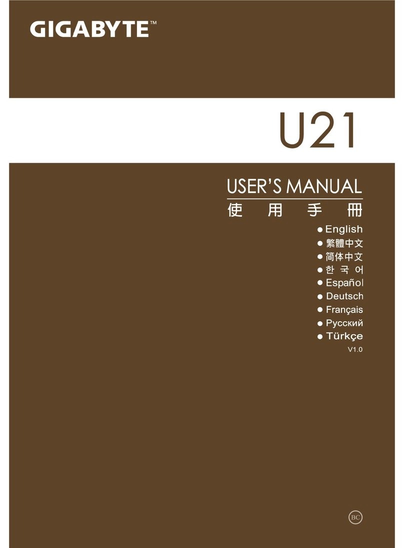Gigabyte U21 user manual