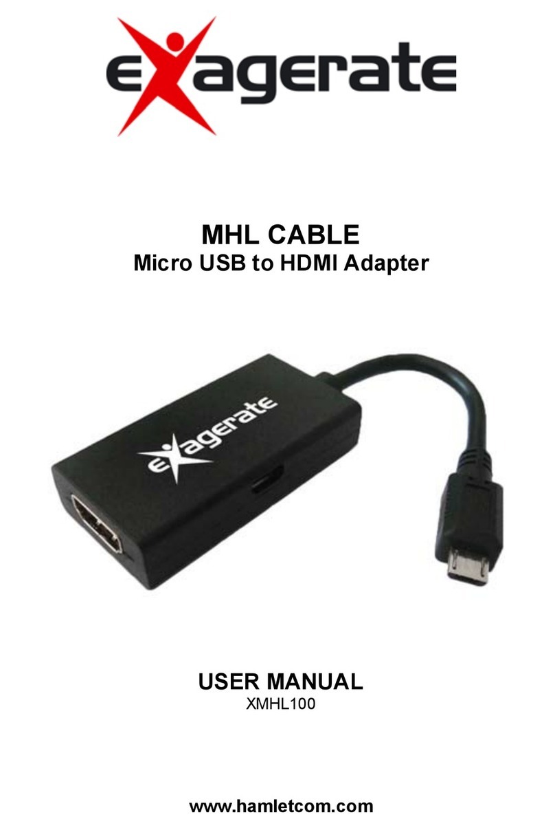 Exagerate XMHL100 user manual